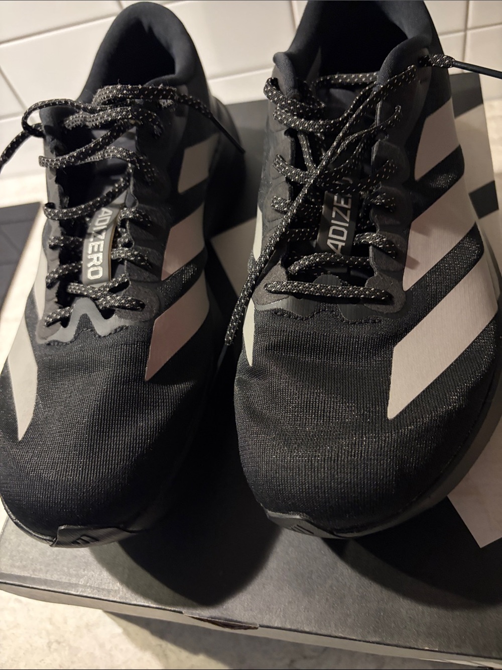 adidas Adizero Men's Athletic Shoes - Black/White